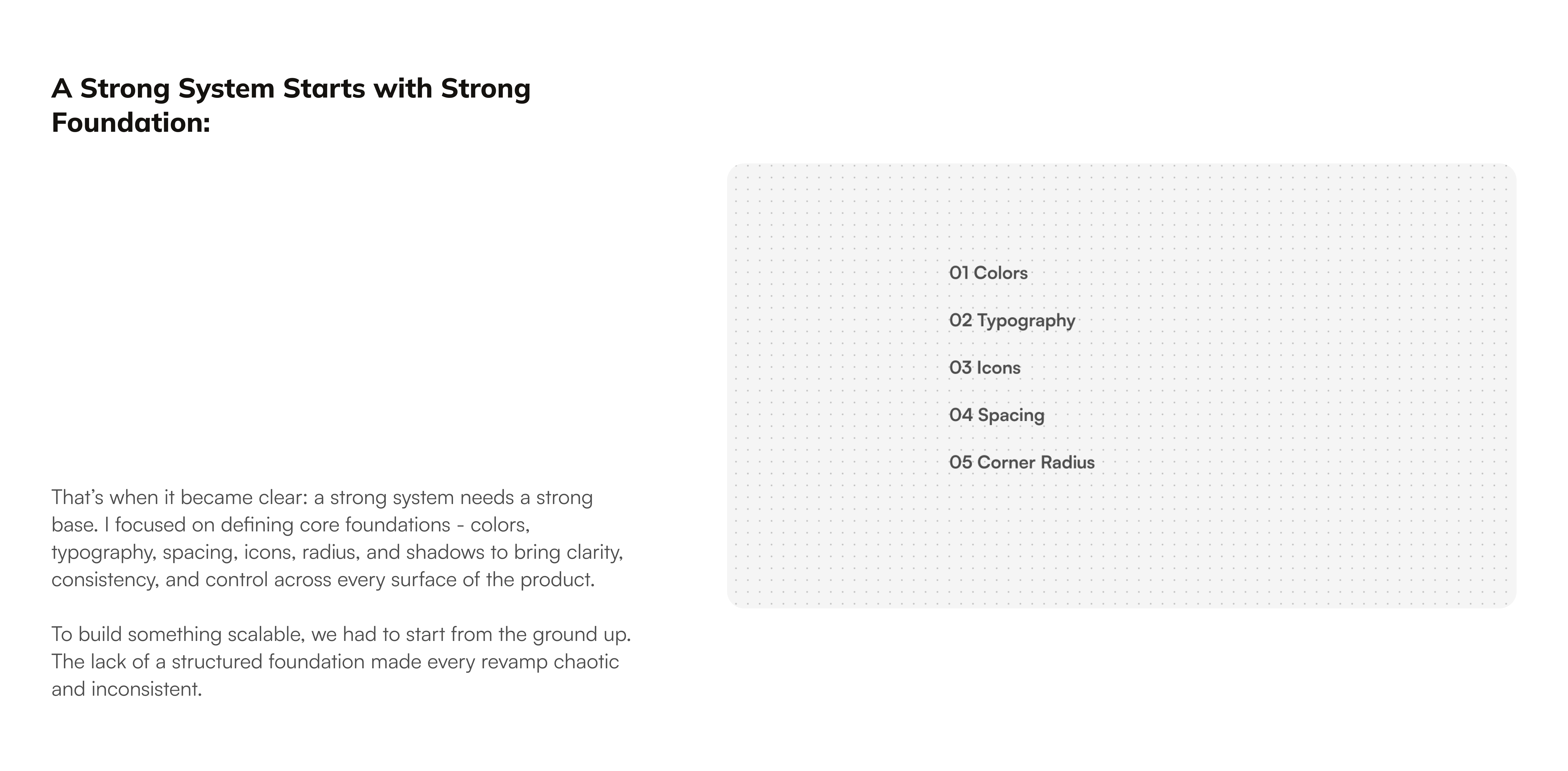 Design system overview